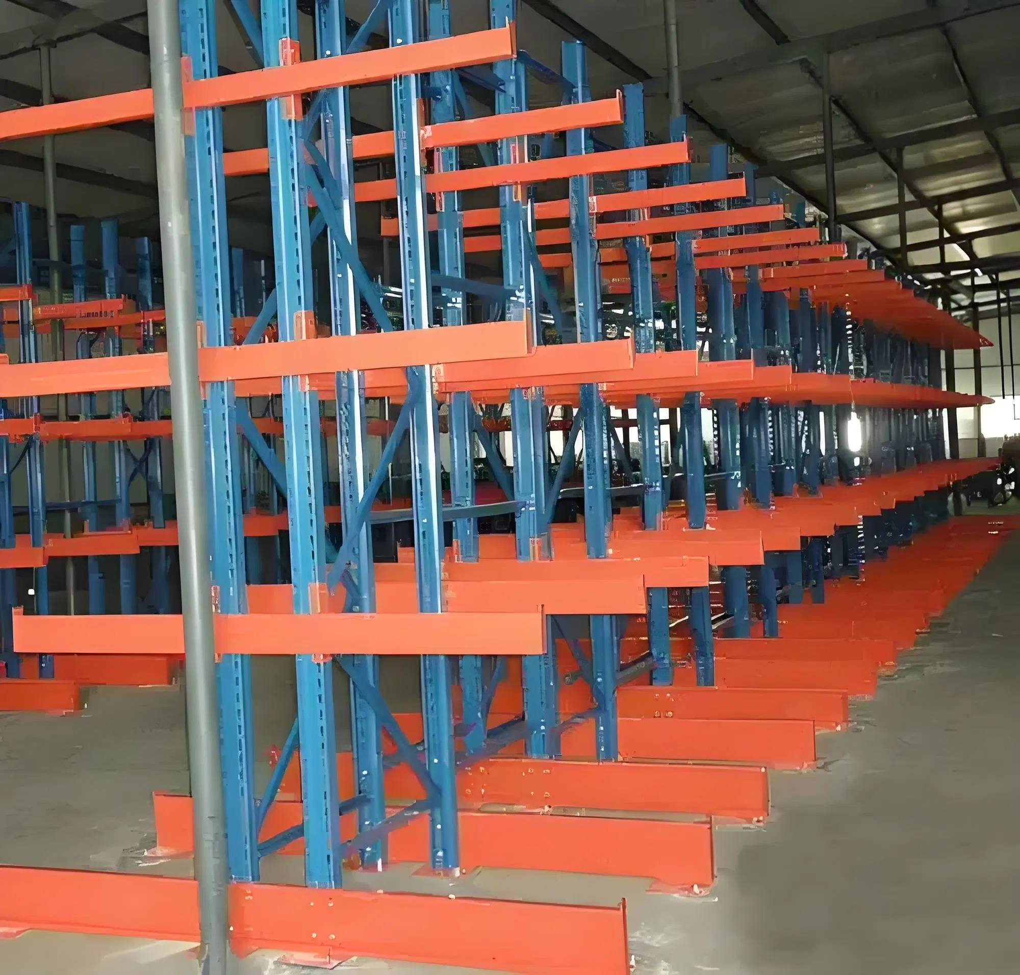 Customized Size Warehouse Adjustable Heavy Duty Cantilever Storage Rack System