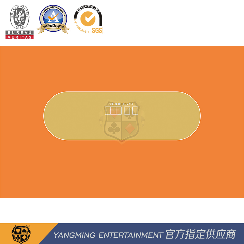 Oval Table Design Layout Texas Hold'em Casino Waterproof Tablecloth