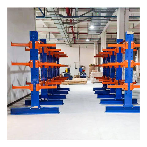 Multipurpose Cantilever Racks Adjustable Shelves Sturdy Support Durable Storage Rack Cantilever Rack Warehouse Storage Solutions for Building Materials