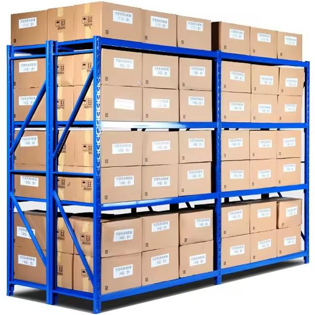 Customized Industrial Steel Storage Adjustable Medium Duty Shelf for Garage Warehouse