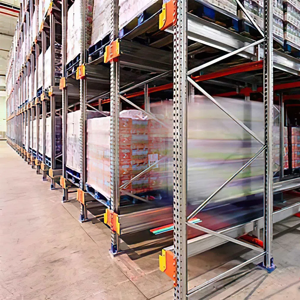 High Density Storage Automatic Radio Shuttle Racks Electric Pallet Control Racking System