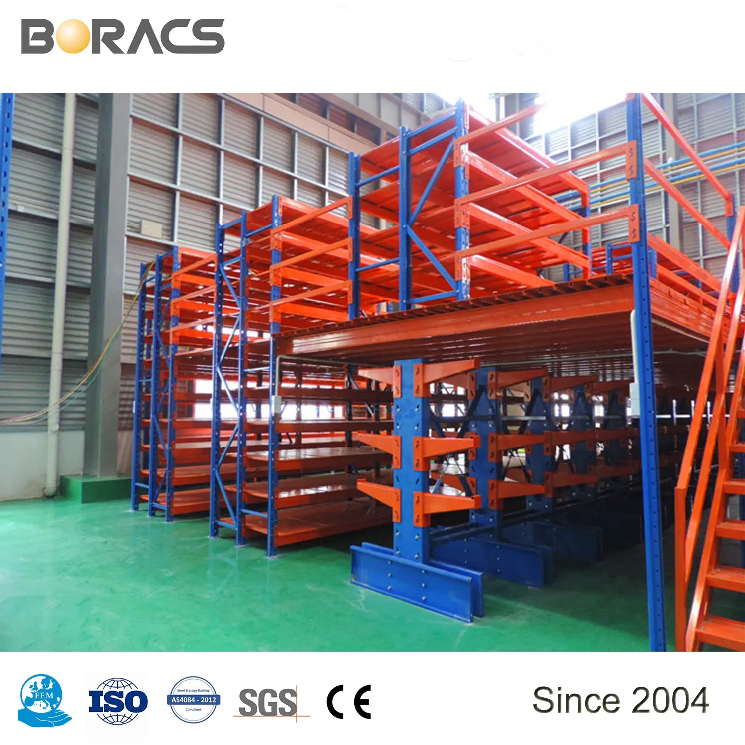 High Density Warehouse Mezzanine System for Vertical Storage Maximization