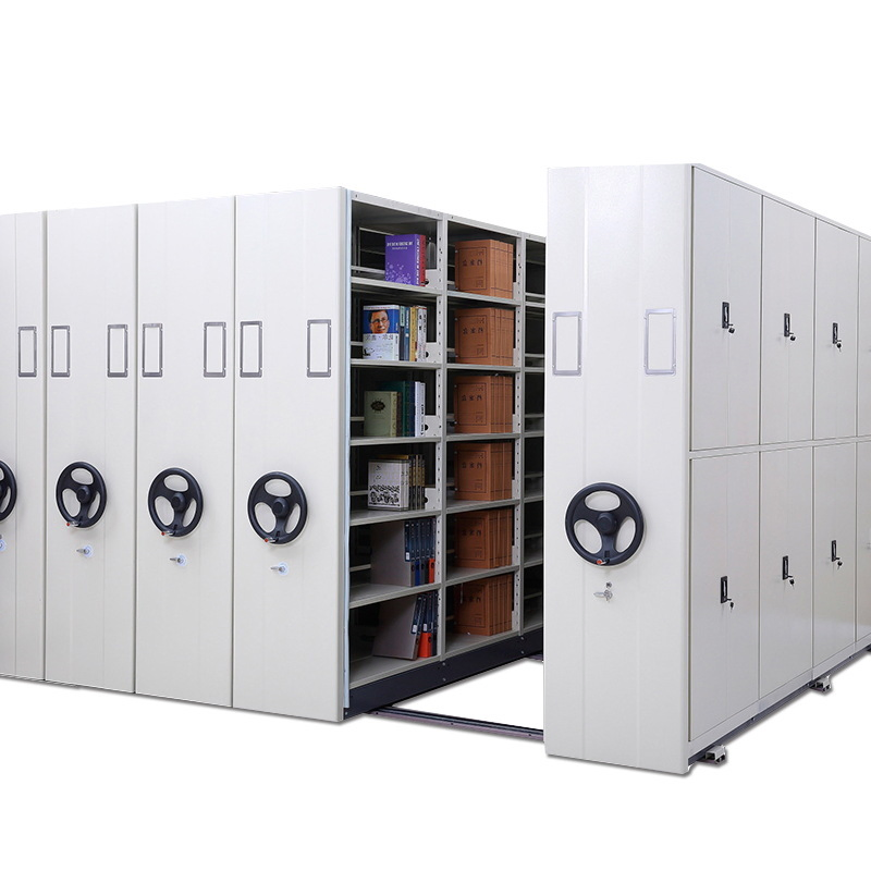 Customized High Density Shelving System Mobile Filing System for Massive File Storage