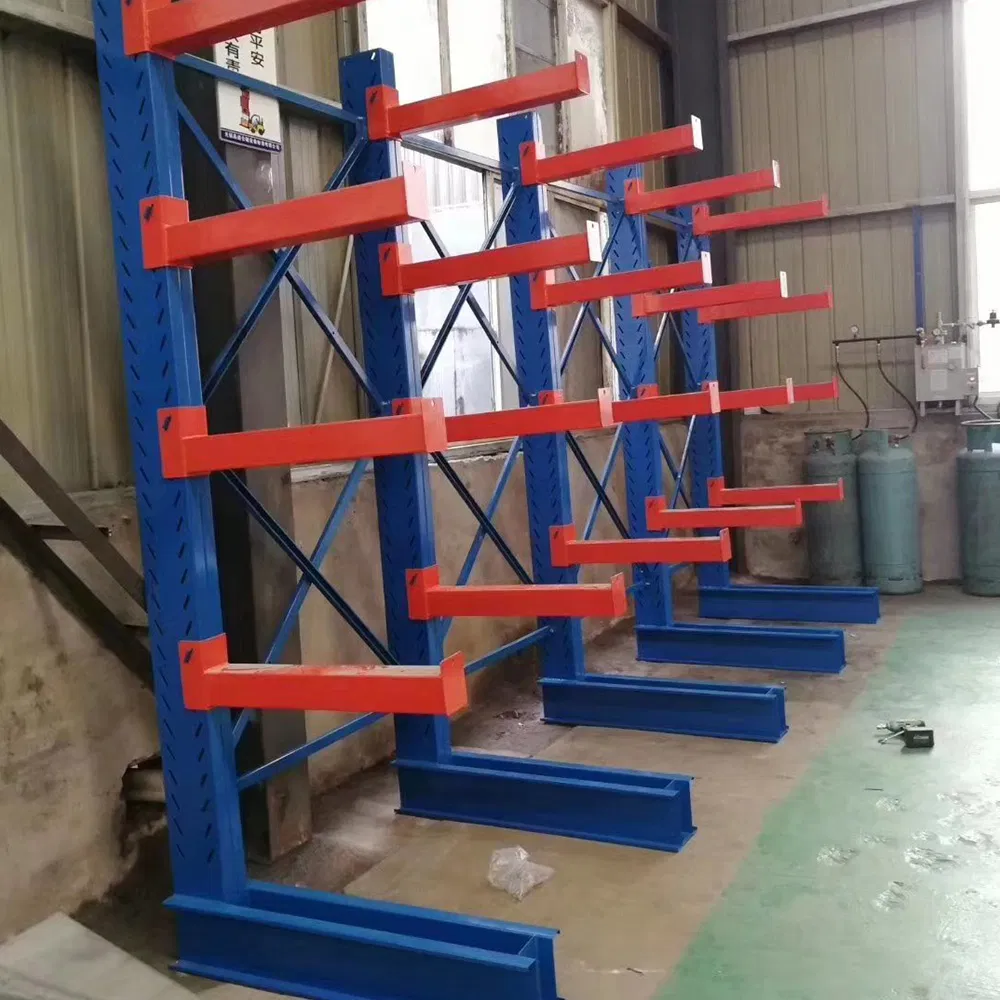 High Efficient Warehouse Storage Metal Heavy Duty Shelf Cantilever Rack System for Warehouse Pipe Storage