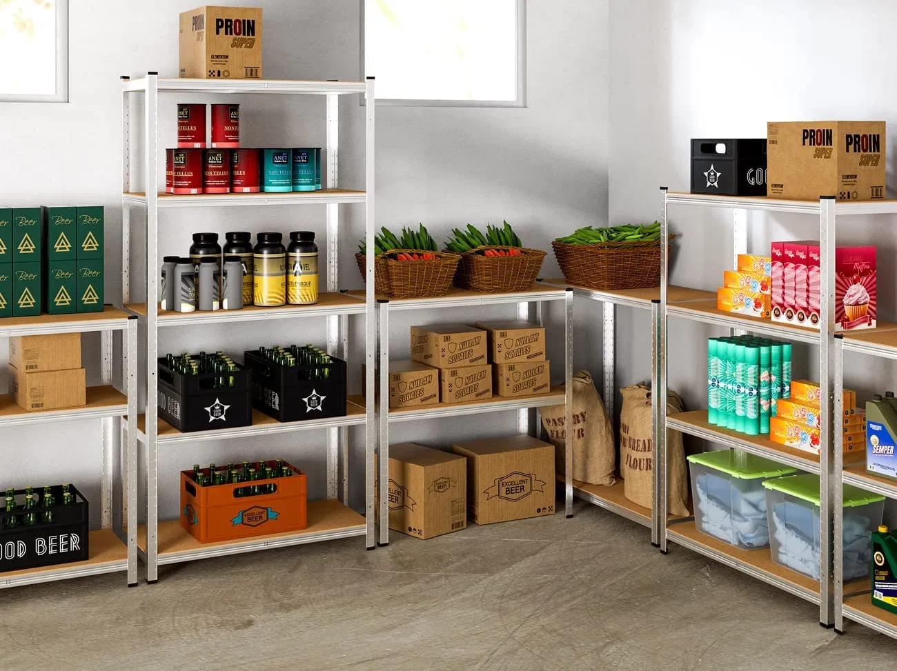 Industrial Heavy Duty Metal Rack Shelving for Efficient Warehouse Storage Solutions