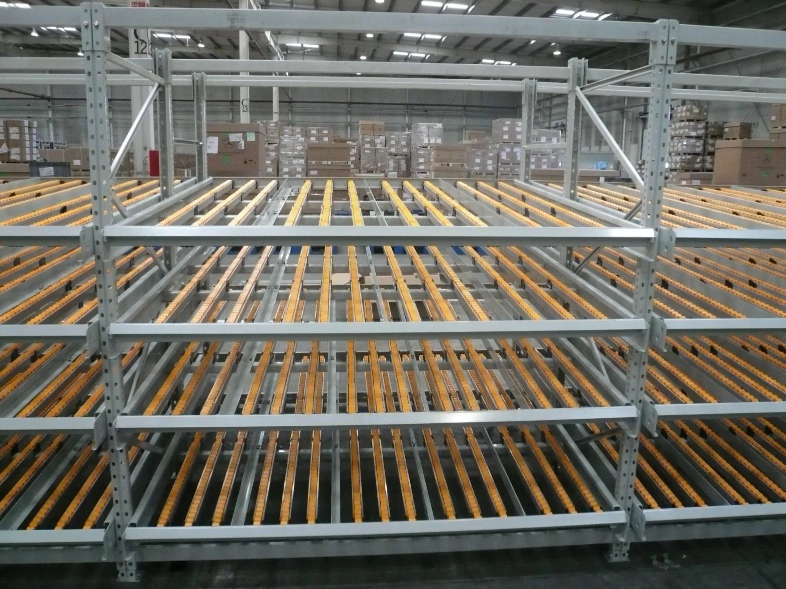 Warehouse Carton and Box Storage 600kg for Level of The Beam Loading Capacity Steel Storage Carton Flow Shelving for Warehouse Picking System