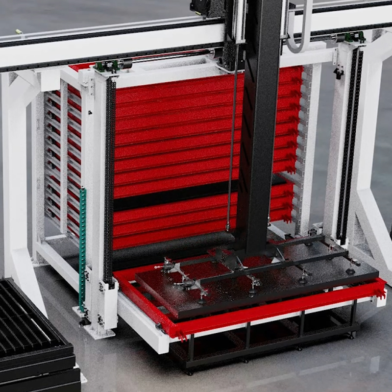 High-Capacity Automated Sheet Metal Storage Warehouse