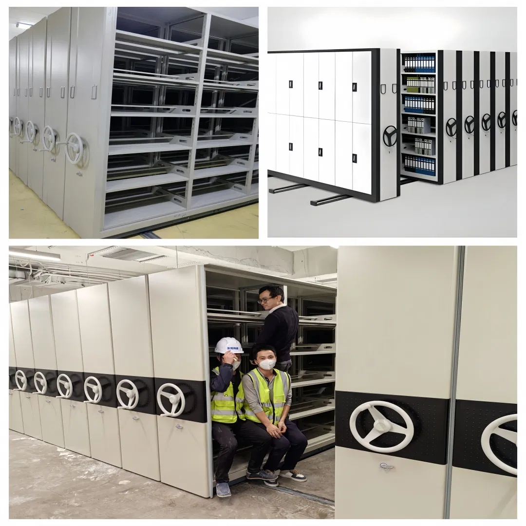 Custom Metal Products Manufacturers Direct Sales Intelligent Storage Mobile Book Shelving Office Movable Archive Furniture System Mobile Storage Systems