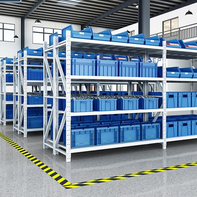 Customizable High-Performance Light-Duty Shelving, Adjustable Warehouse Storage Steel Metal Shelving