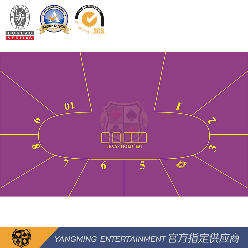 Original Design and Custom-Made 10-Person Texas Hold'em Space Entertainment Game Layout