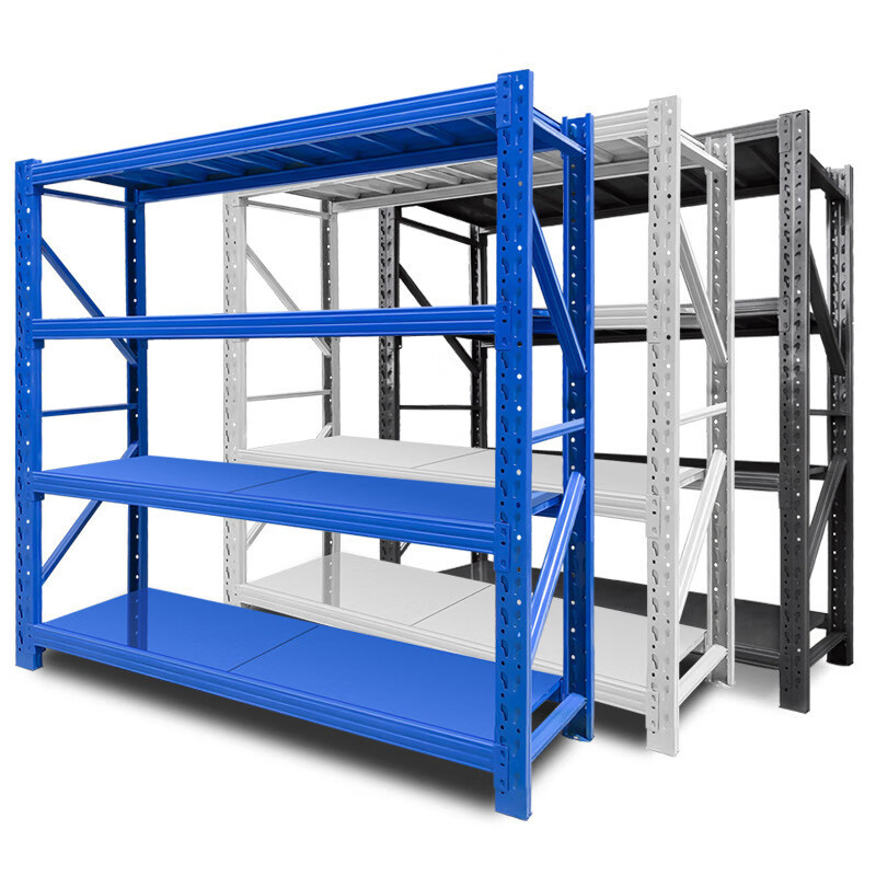 Light Medium Duty Adjustable Steel Storage Shelving for Industrial Warehouse Storage