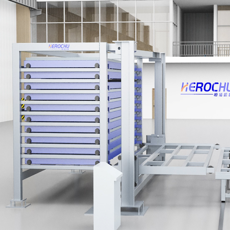 High-Capacity Automated Sheet Metal Storage Warehouse