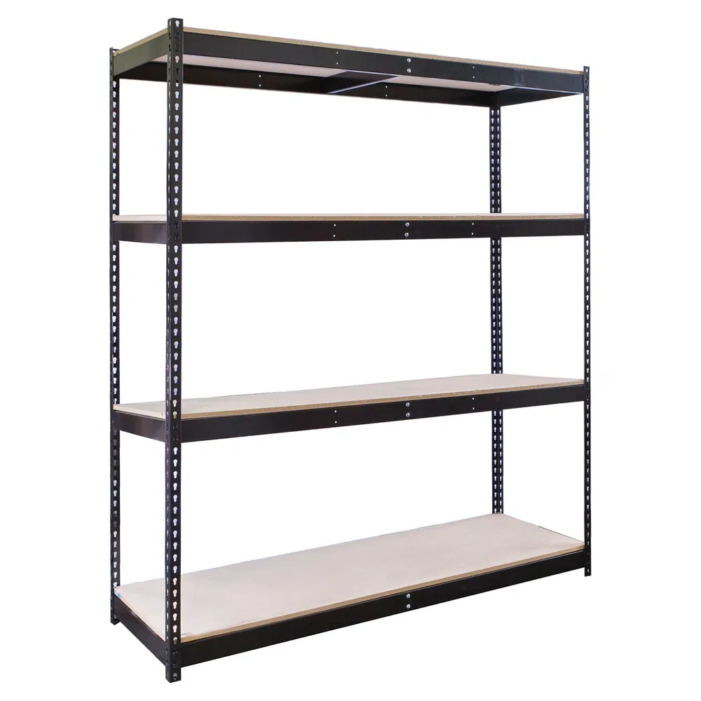 Z Beam Adjustable Steel Boltless Rivet Rack Shelves Galvanised Metal Steel Boltless Modular Shelving