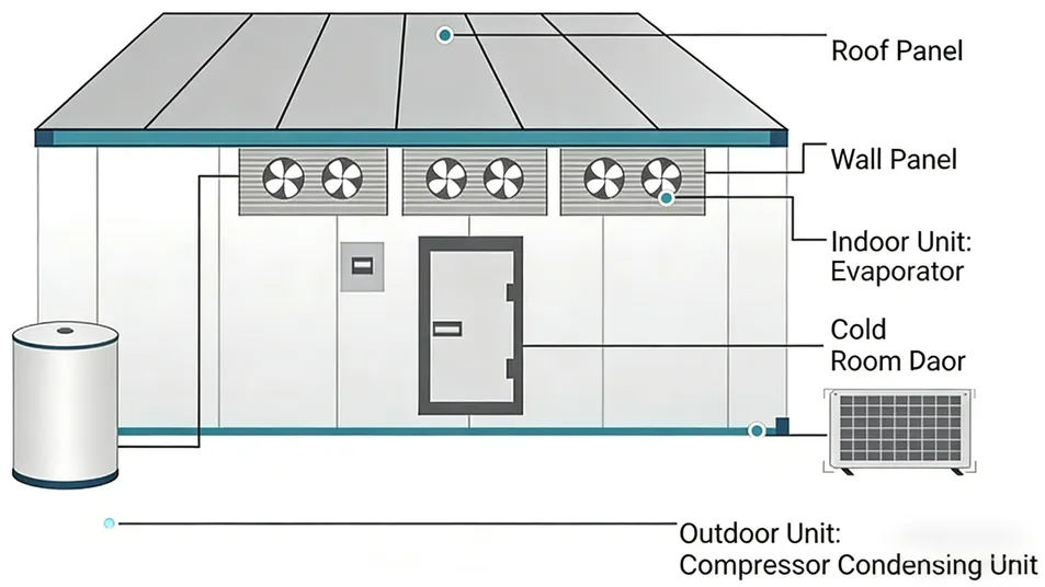 Cold Storage Room with Automated Temperature Adjustment