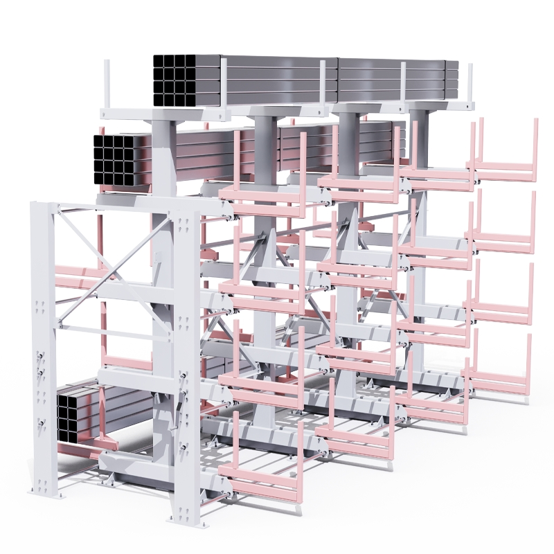 Heavy-Duty Adjustable Pipe Cantilever Shelves for High-Load Storage