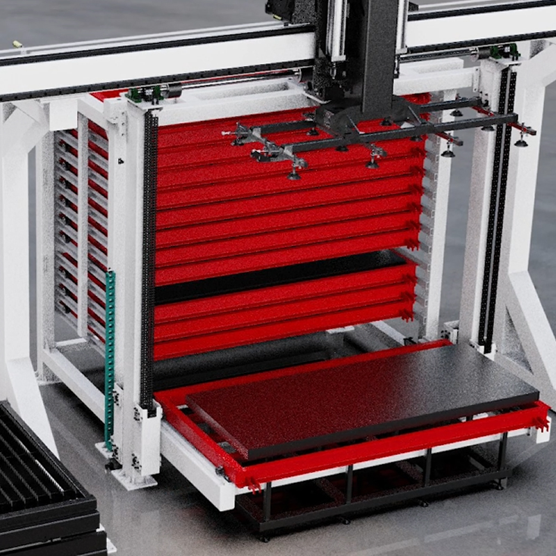 Automatic Sheet Metal Storage Tower Space Saving Automated Storage for Metal Plate Warehouse