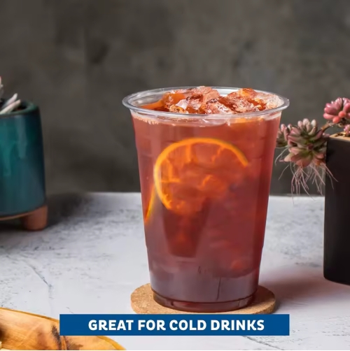 Clear Pet Cups with Lids 32oz for Milk Tea Bubble Juice