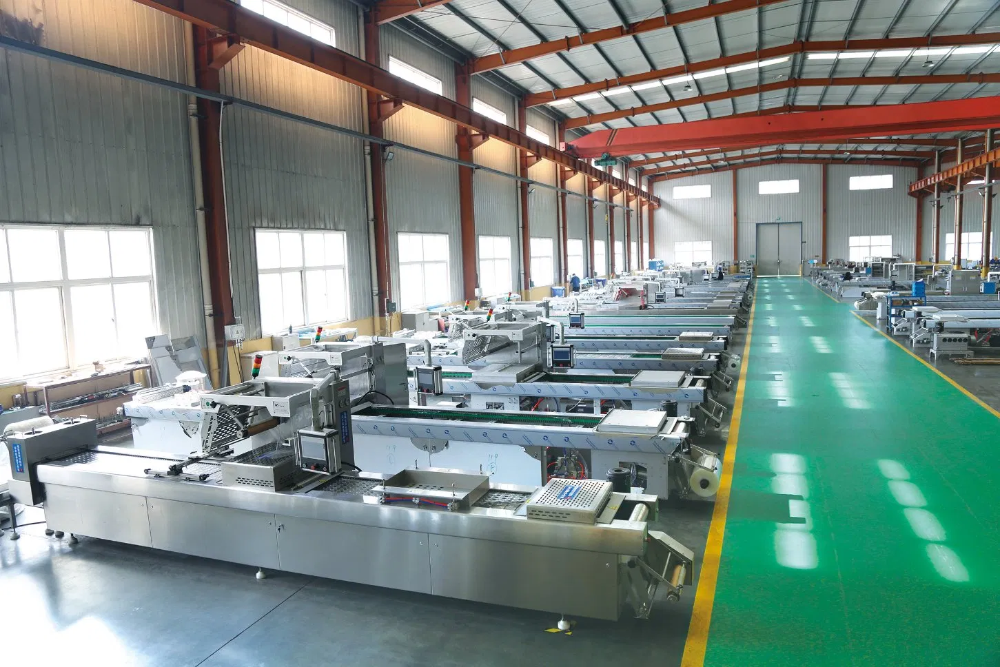 Fully Automatic Thermoforming Vacuum Machine for Pre-Made Meal Production Lines Continuous High-Speed Packaging