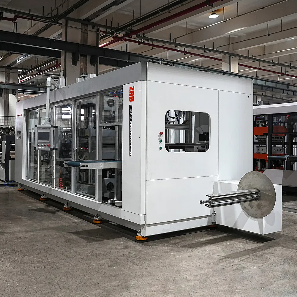 The Most Cost-Effective Mold, Plastic Products, Food Containers, Three Station Positive and Negative Pressure Vacuum Forming Thermoforming Machine