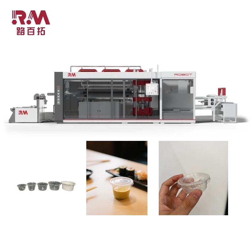 High-Efficiency Roll-Fed Thermoforming Machine for Plastic Sauce Lids &amp; Trays