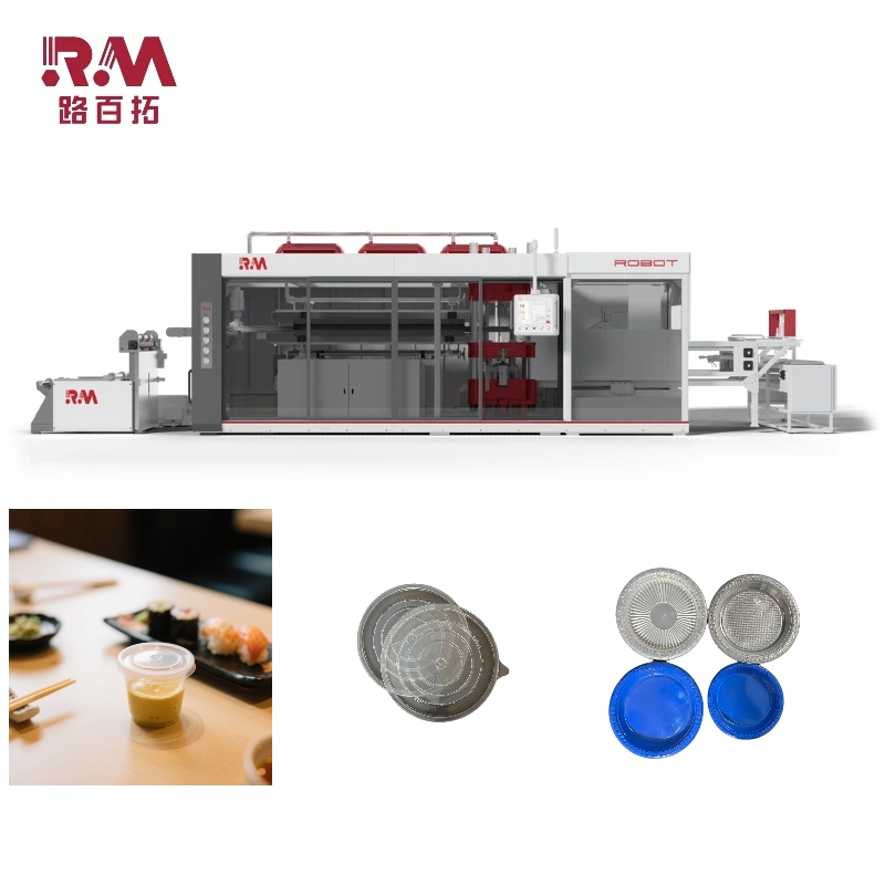 High-Efficiency Roll-Fed Thermoforming Machine for Plastic Sauce Lids &amp; Trays