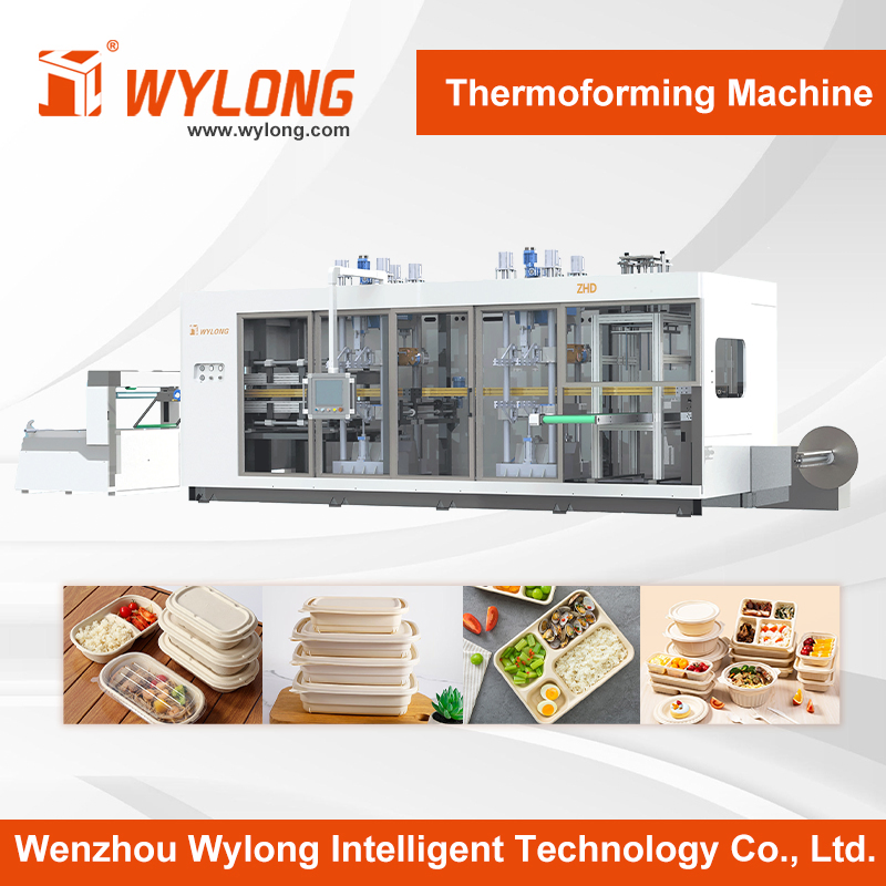The Most Cost-Effective Mold, Plastic Products, Food Containers, Three Station Positive and Negative Pressure Vacuum Forming Thermoforming Machine