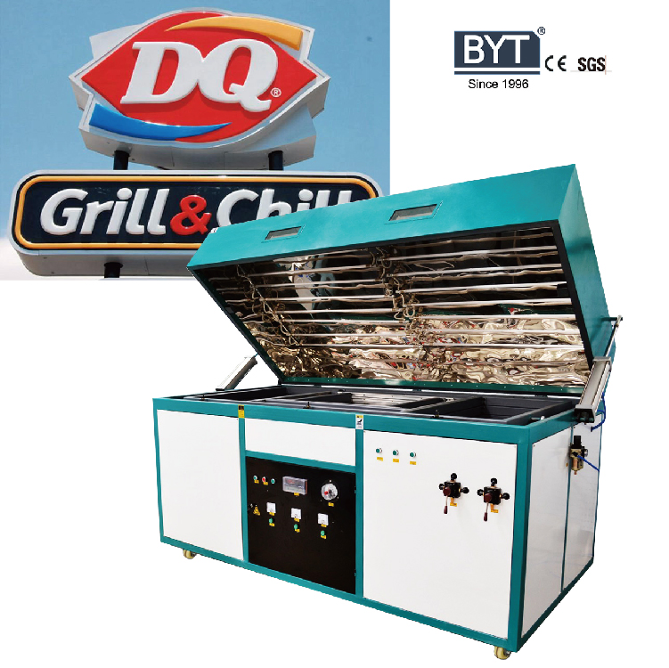 Bytcnc Semi Automatic Thermoforming Machine for Plastic Signs