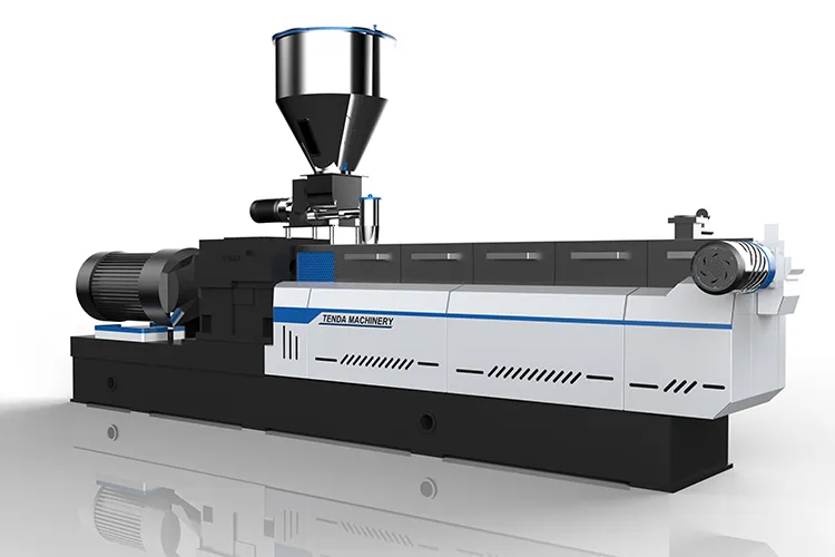 Double Plastic Extrusion Screw Extruder