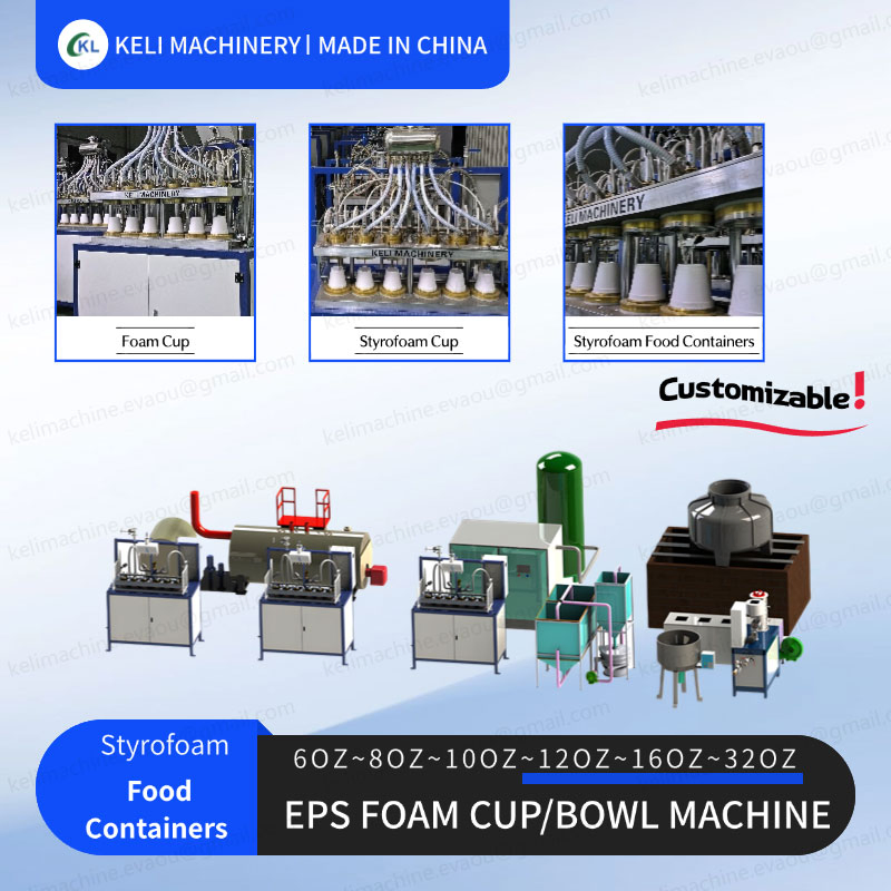 EPS Styrofoam Cups and Bowl Bowl Production System