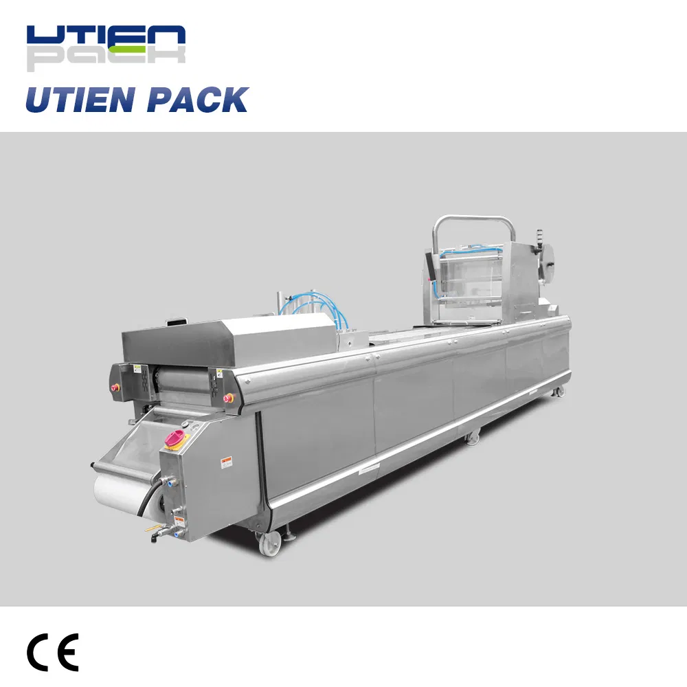 Low Price Fresh Meat Block Pork Poultry Vacuum Thermoforming Packaging Equipment in Flexible Film