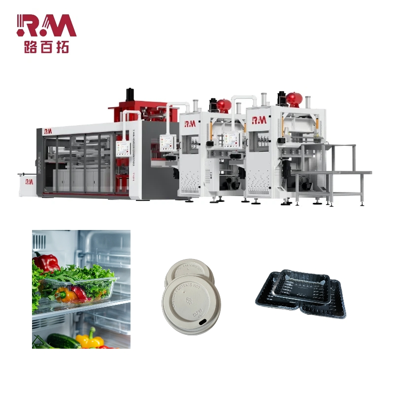 Roll-Fed Large Format Thermoforming Machine for Disposable Plastic Bowls &amp; Flower Pots