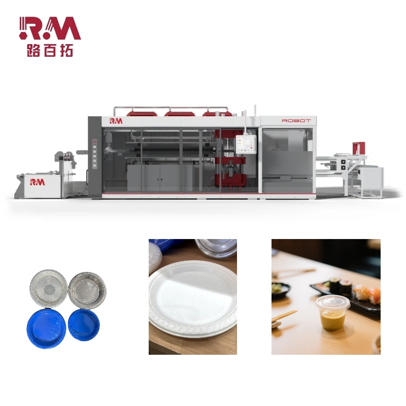 High-Efficiency Roll-Fed Thermoforming Machine for Plastic Sauce Lids &amp; Trays