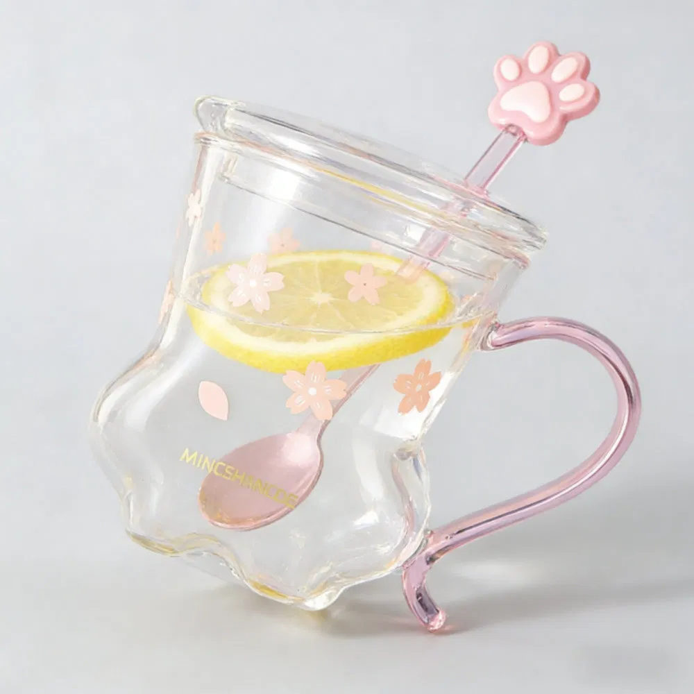 Scratch-Resistant Double Wall Reusable Cat Paw Coffee Cup for Small Cocktail Party