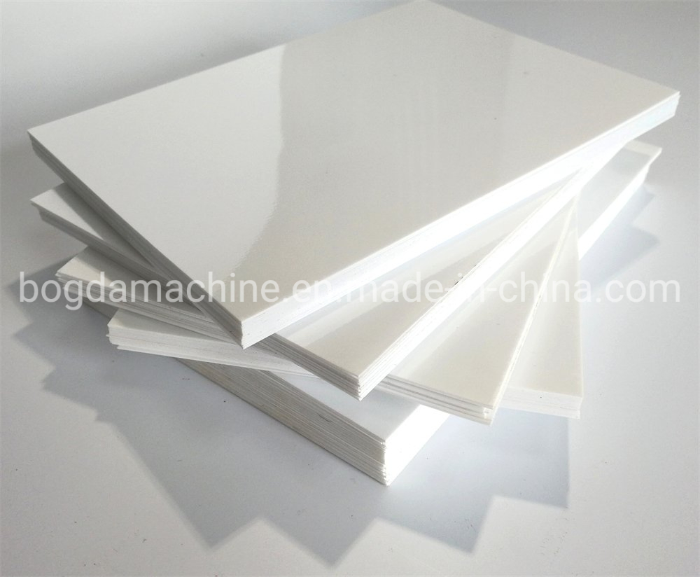Made in China Bogda Plastic Machinery 0.3-5mm Thickness Self-Adhesive PVC Free Foam Sheet Extrusion Production Line for Photo Album Advertisement Board