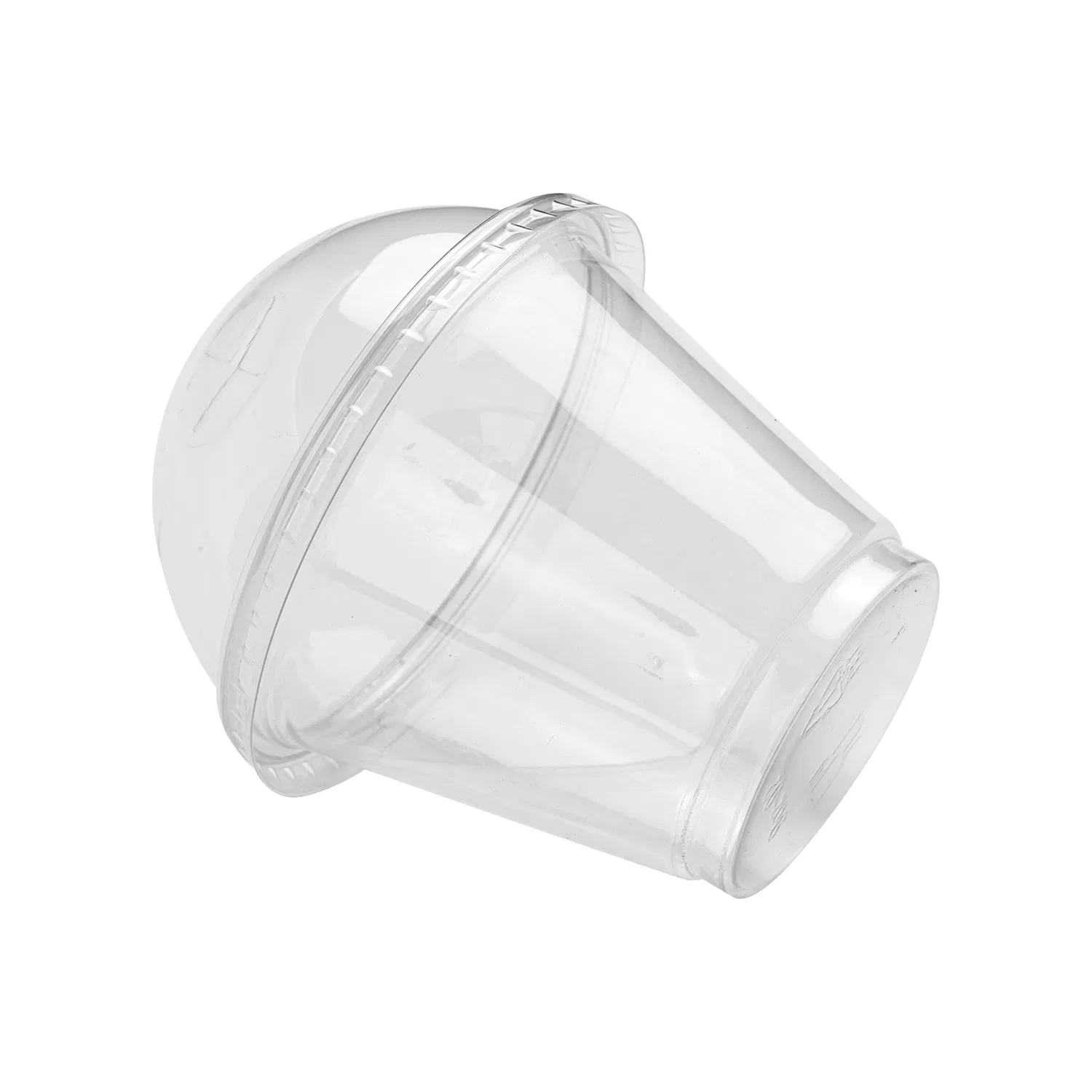 Plastic Pet Clear Drinking Cup Disposable Ice Cream Cups with Logo Custom