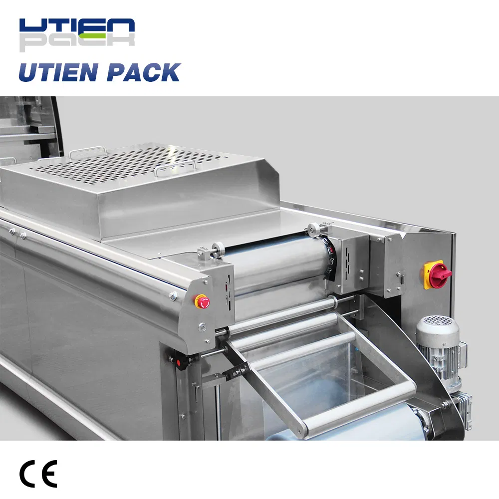 Utien Automatic Semi-Finished Food Thermoforming Vacuum Skin Packaging Machine