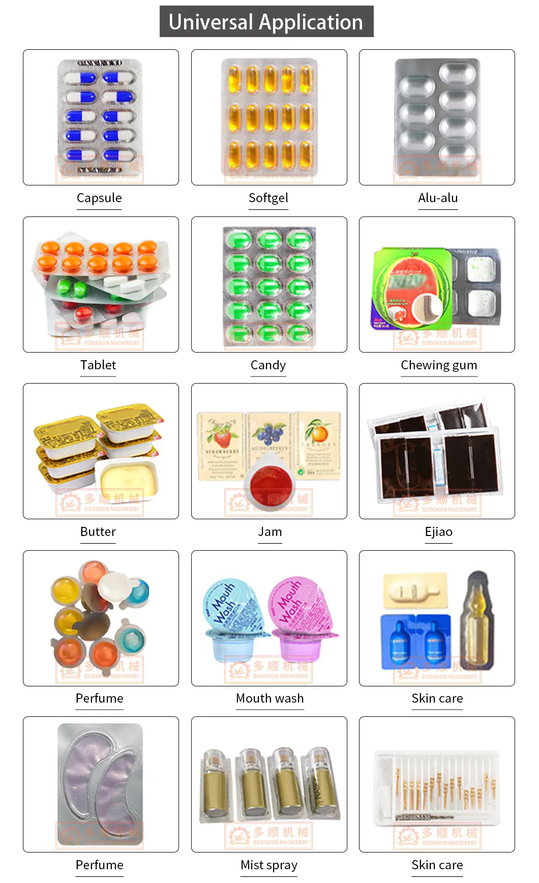Liquid and Tablet Packing Details