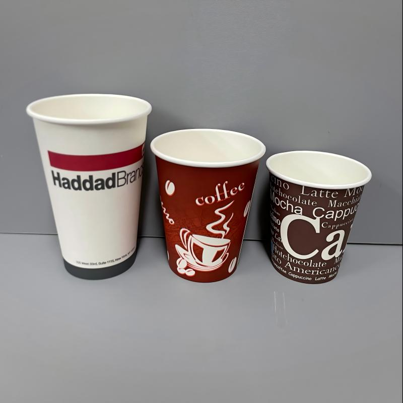 8-16oz Single Double Wall Coffee Cup for Hot Drink Disposable Paper Cups