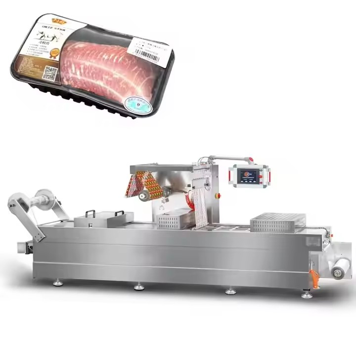 Factory Customized Full Automatic Semi-Finished Food Dates Thermoforming Vacuum Packaging Machine