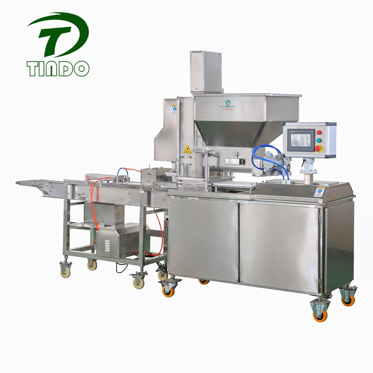 Industrial Automatic Hydraulic Chicken Nuggets Forming Machine with Tray Loader