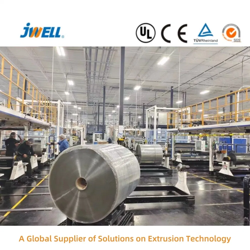 Jwell Single Twin Double Screw Venting Type Thermoforming Cpet APET PETG Pet Blister Sheet Foil Film Extrusion Production Line for Cup Food Packaging Containers