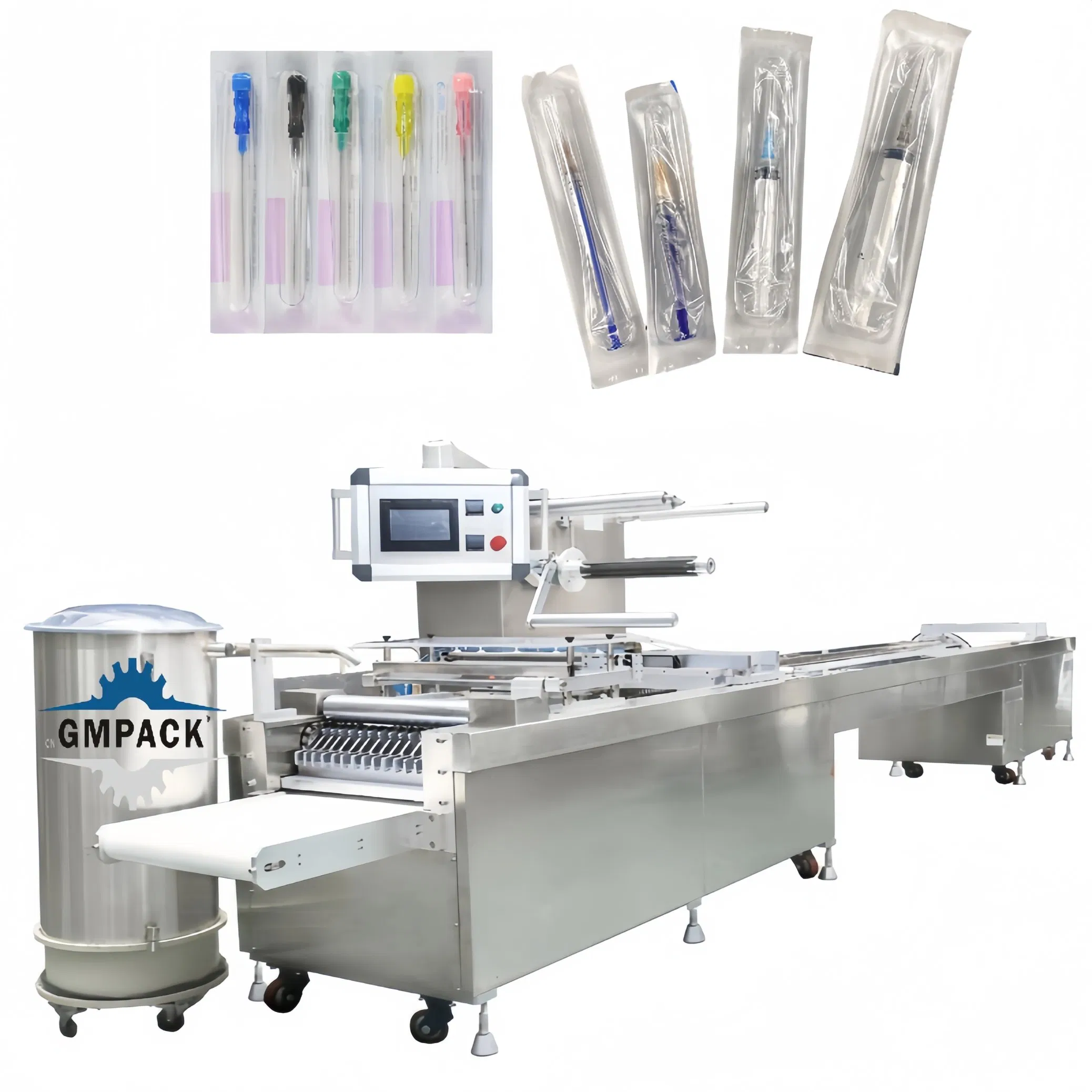 Medical Medical Soft Plastic Paper Automatic Thermoforming Sealing Packaging Blister Packing Machine for Syringe Needle Pin