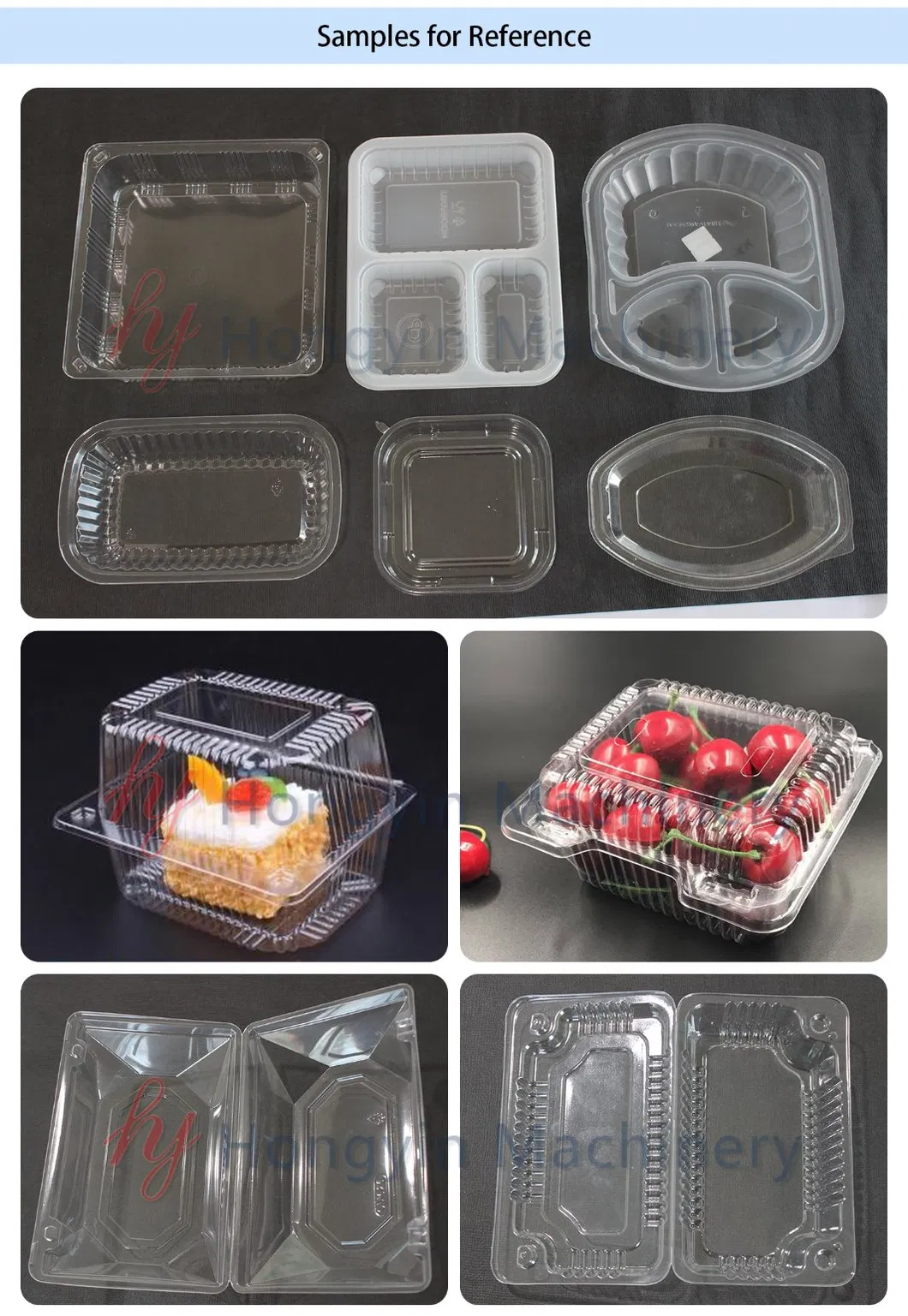Thermoforming samples