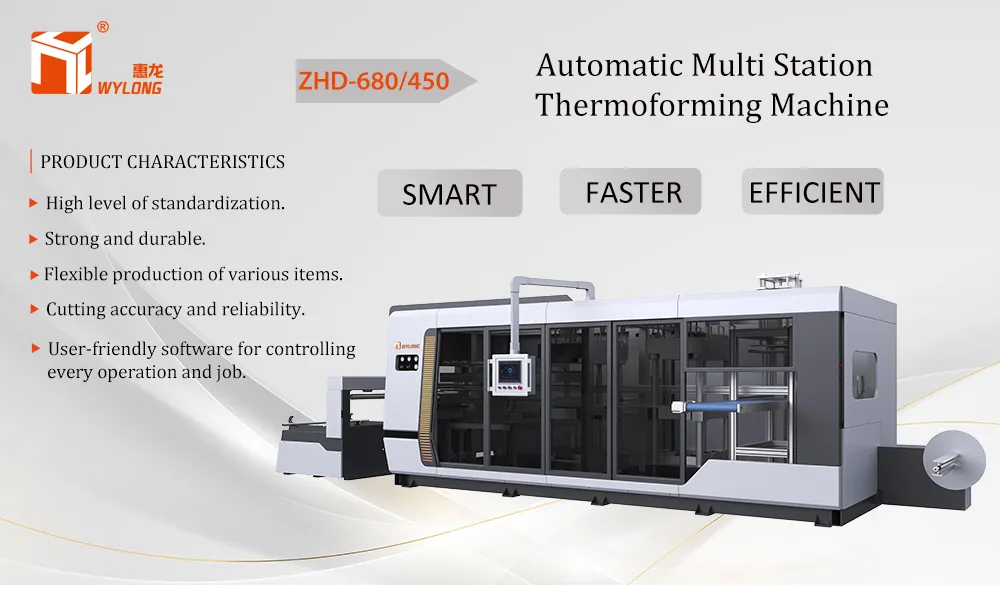 Servo-Driven Multi-Station Plastic Thermoforming Machine