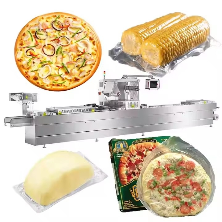 Factory Customized Full Automatic Semi-Finished Food Dates Thermoforming Vacuum Packaging Machine