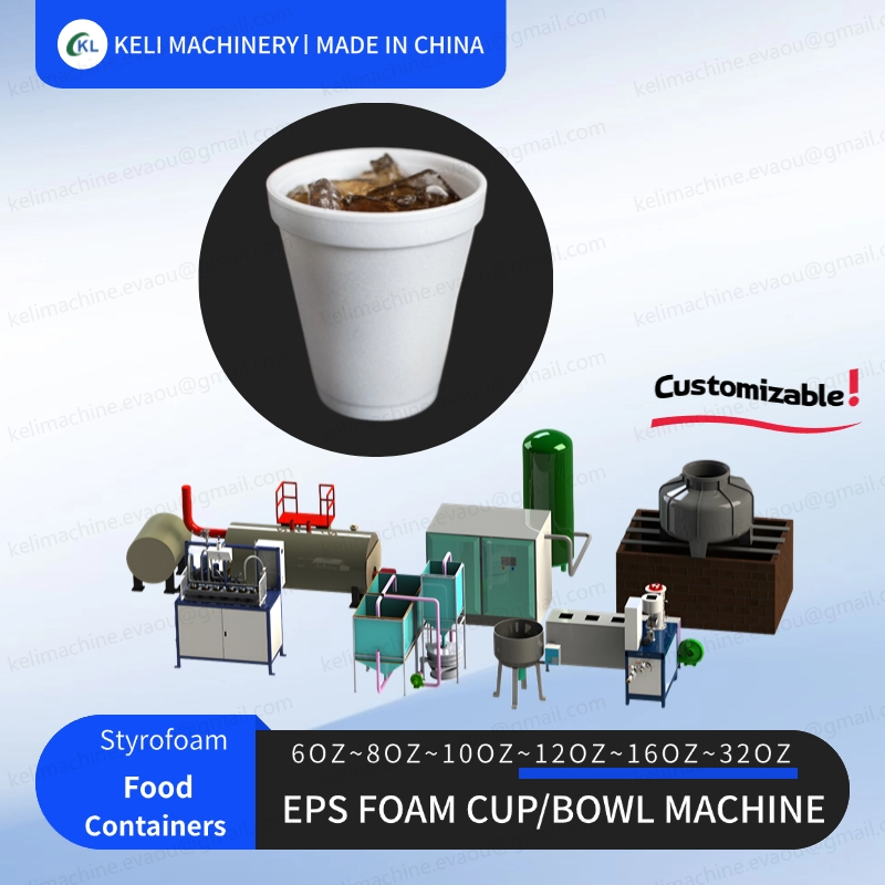 EPS Styrofoam Cups and Bowl Bowl Production System