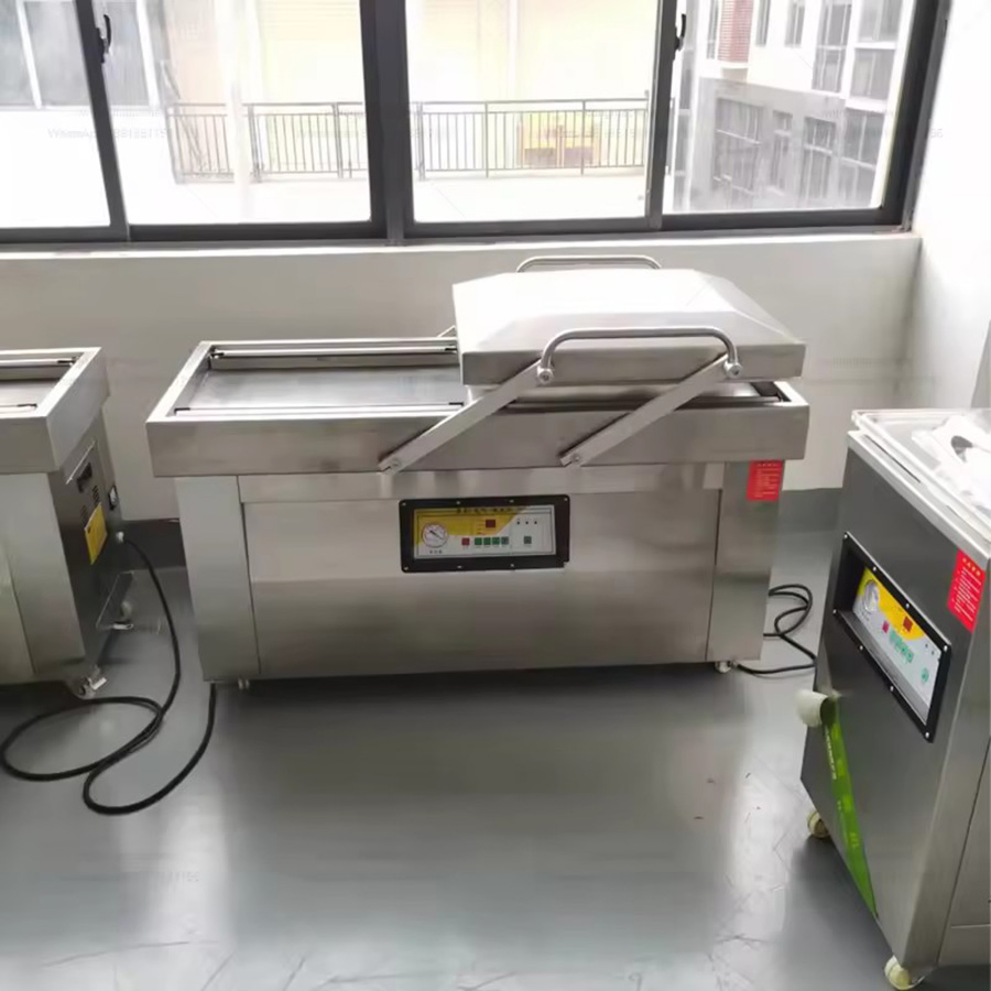 Food Preservation Automatic Vacuum Sealer Double Chamber Fruit and Vegetable Vacuum Packing Machines Thermoforming Packaging System