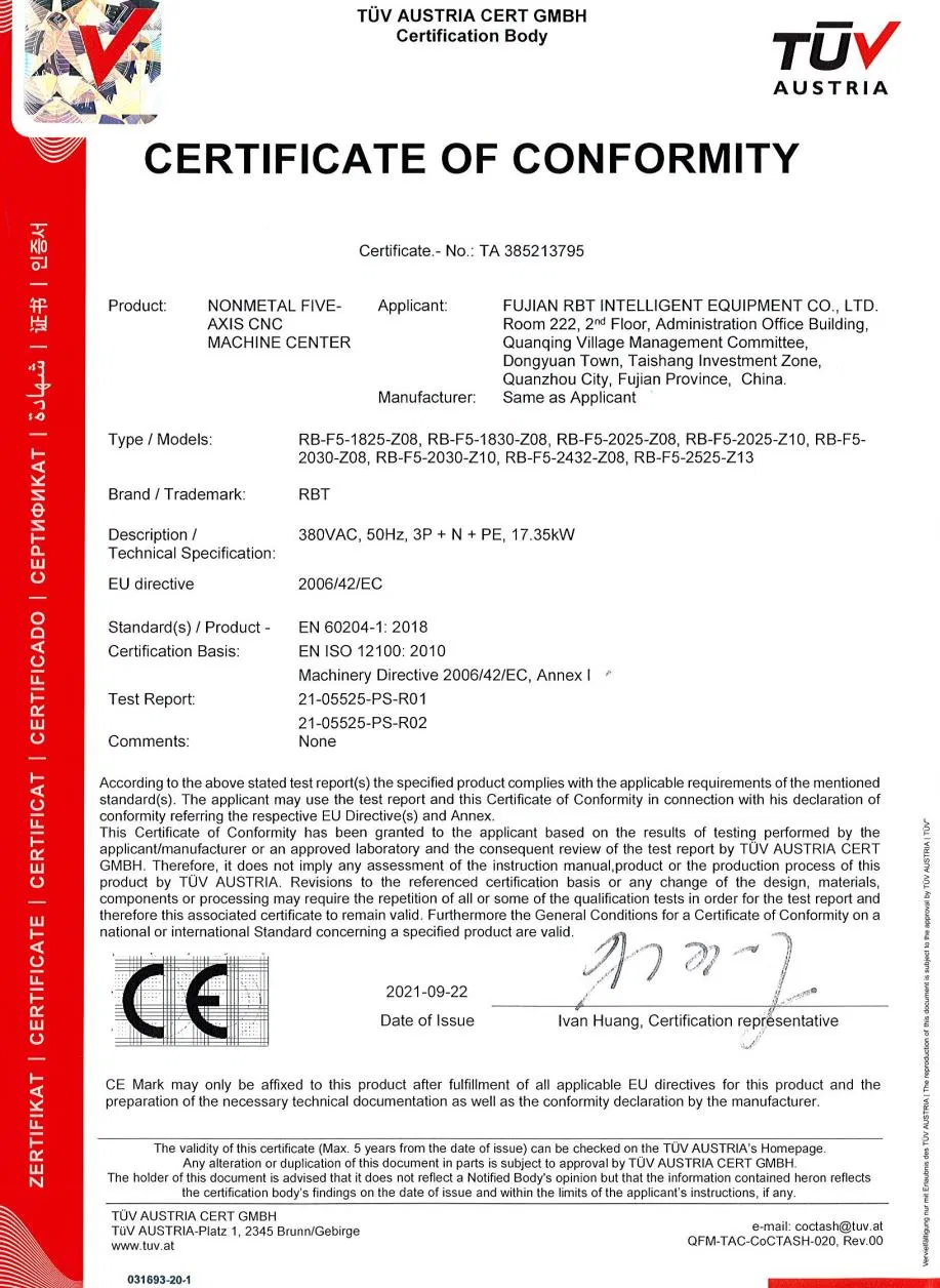 CE Certificate