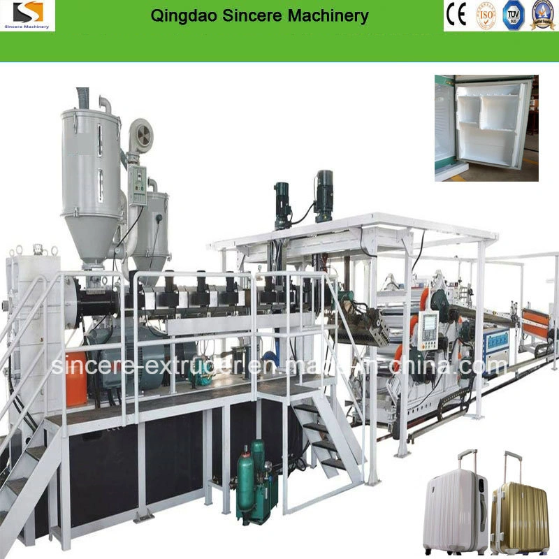 HIPS PC ABS Suitcase Plate Extrusion Manufacturing Equipment