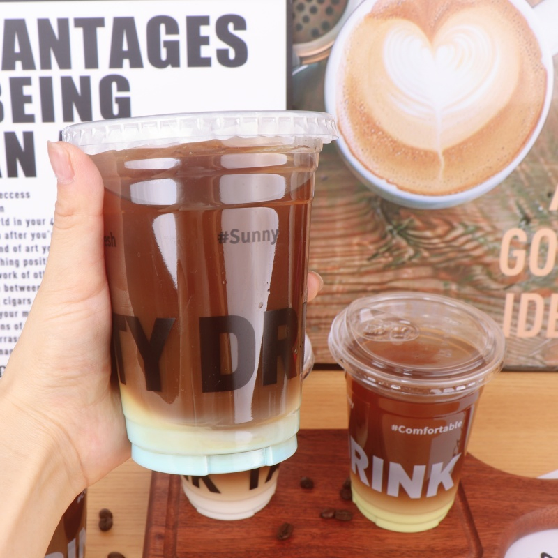 8oz-22oz PP Plastic Drinking Cup with Lid and Straw